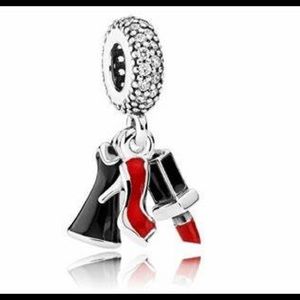 Pandora Glamour Trio Dangle Charm Mixed Enamel